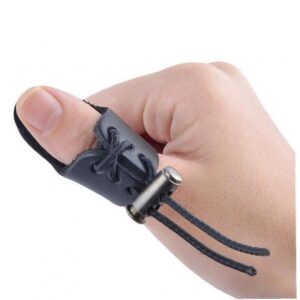 Archery Thumb Guard Thumb Ring Finger Leather Thumb Ring Archery Finger Protector for Hunting Reurve Takedown Bow