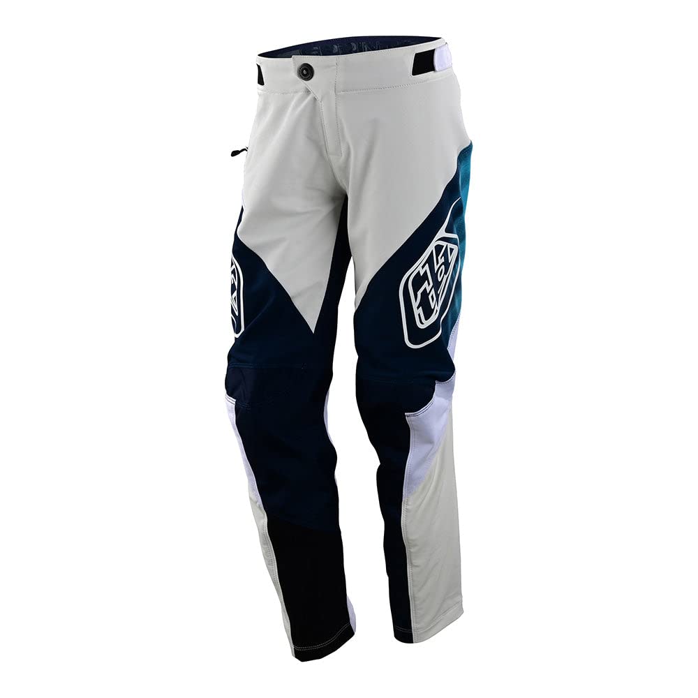 Troy Lee Designs Mountain Bike Cycling Bicycle Riding MTB Pants for Youth, Sprint Pant (18, Jet Fuel White)