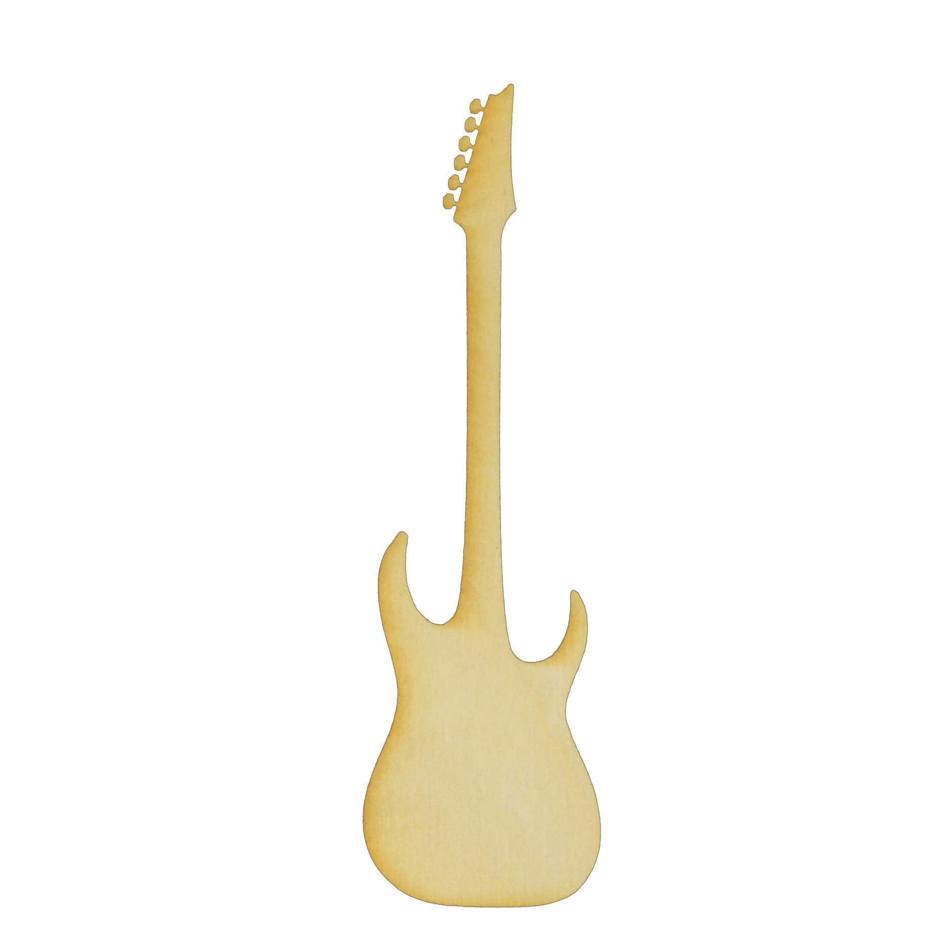 Unfinished Electric Guitar Wood Cut Out Available in a Variety of Sizes and Thicknesses (1/8” Thickness, Jumbo 6.25" x 18" (Sold Individually))