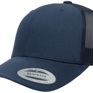 L2K Classics Plain Trucker Mesh Cap Baseball Cap - Mens Hats Trucker Hats for Men - Navy