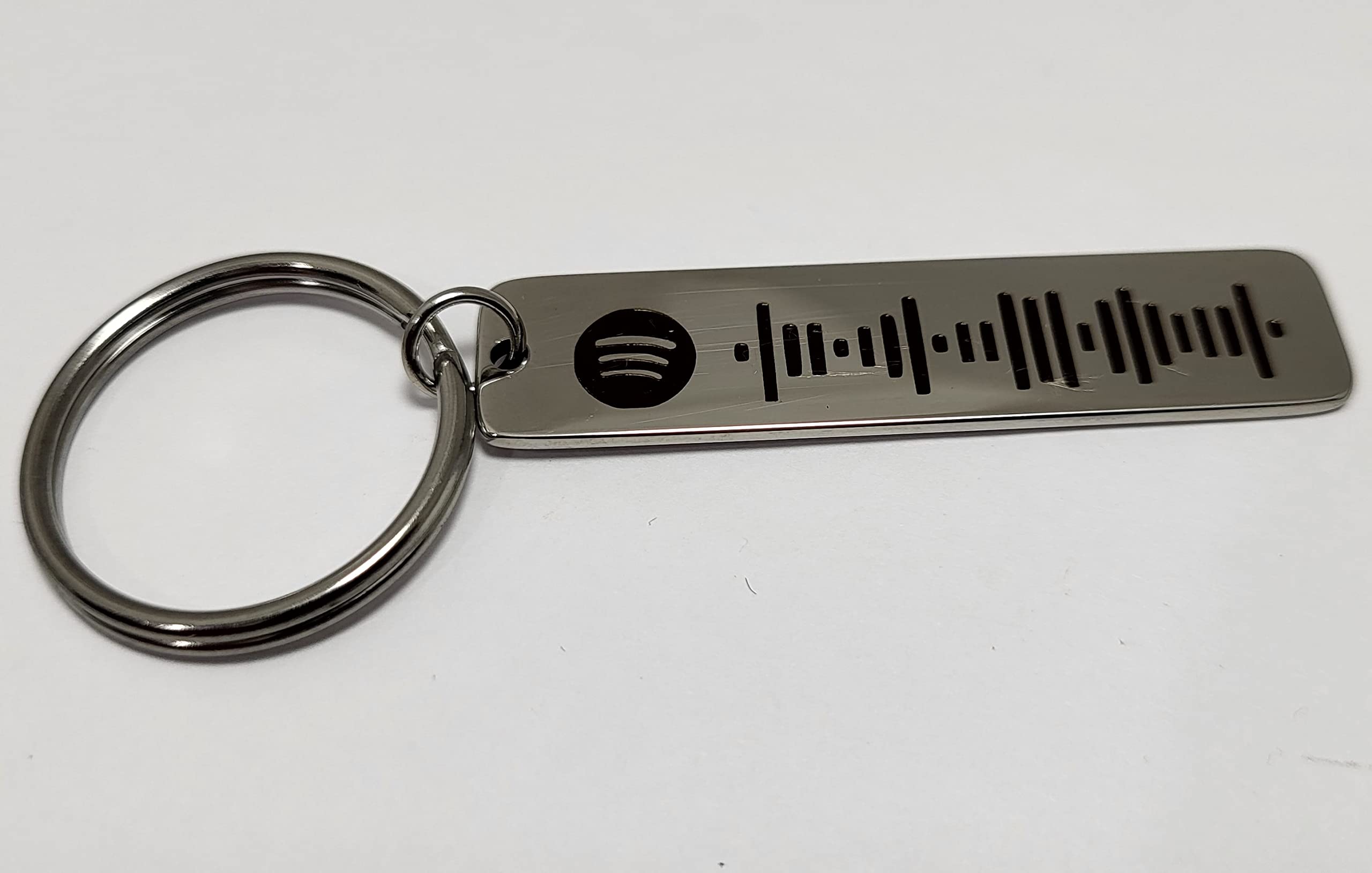 NationInFashion Spotify Code Custom Music Code Keyring Spotify Keychain Personalized Keycring Both side Engraving for Him Her Women Men Best Friends Mom Dad Sister Brother