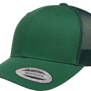 L2K Classics Plain Trucker Mesh Cap Baseball Cap - Mens Hats Trucker Hats for Men - Evergreen