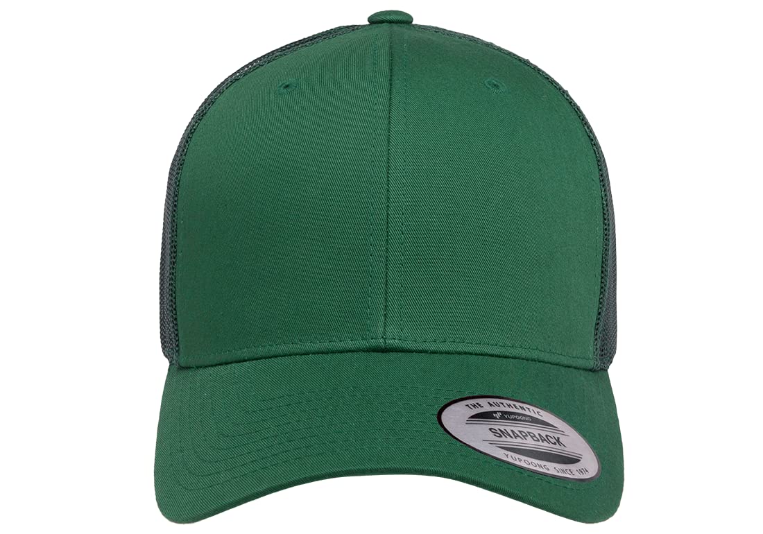 L2K Classics Plain Trucker Mesh Cap Baseball Cap - Mens Hats Trucker Hats for Men - Evergreen