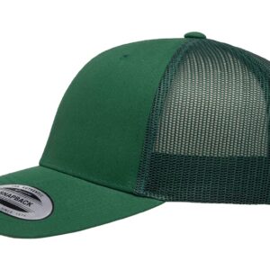 L2K Classics Plain Trucker Mesh Cap Baseball Cap - Mens Hats Trucker Hats for Men - Evergreen