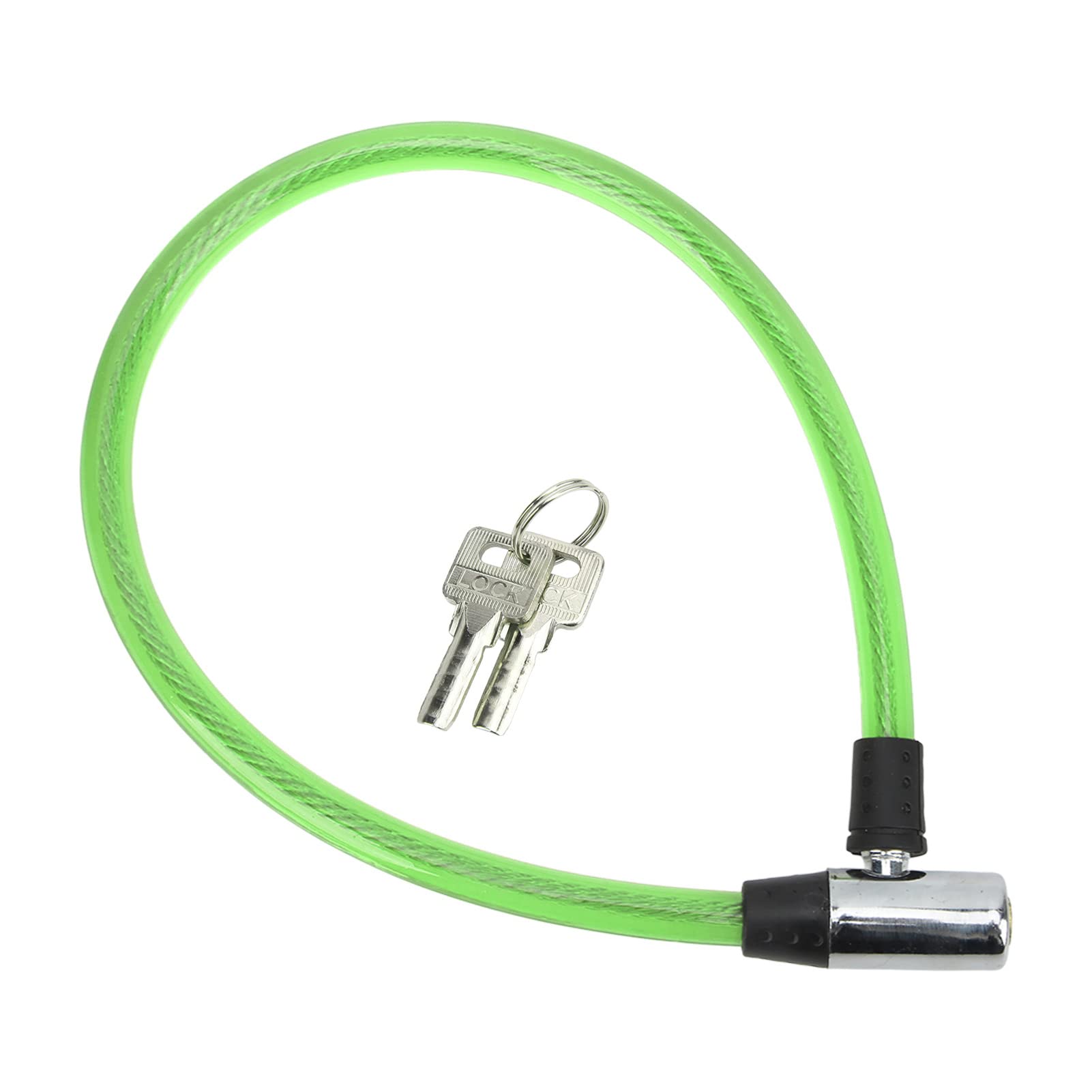 SPYMINNPOO Bike Lock Cable with Key Steel Wire Portable Cable Lock Security Bike Lock for Bike Motorcycle Gate 3 Colors(Green)