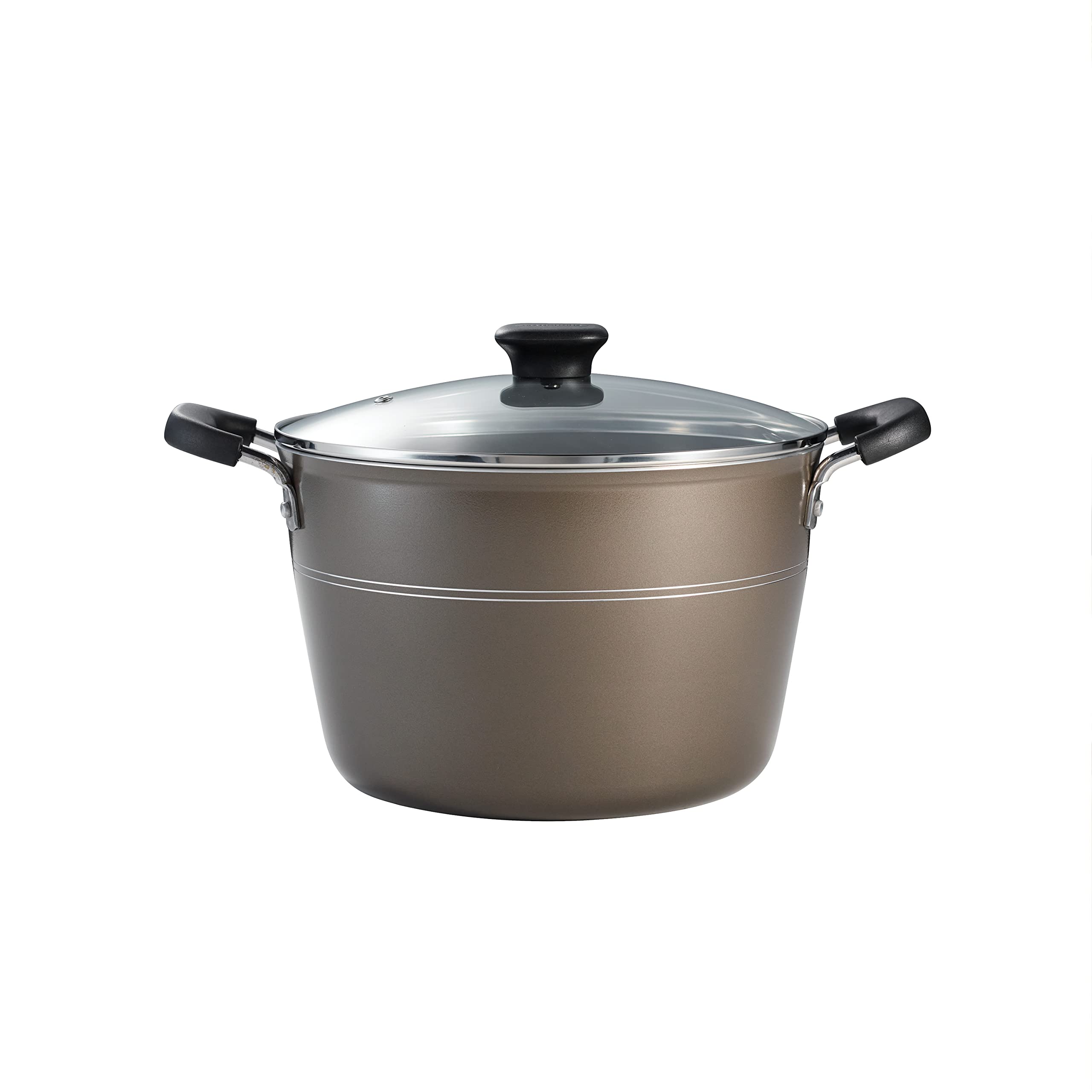 Tramontina Sicilia 8 Qt Aluminum Nonstick Covered Stock Pot - Hazelnut