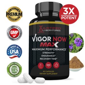 (5 Pack) Vigor Now Max 1600MG All Natural Advanced Men's Health Formula 300 Capsules