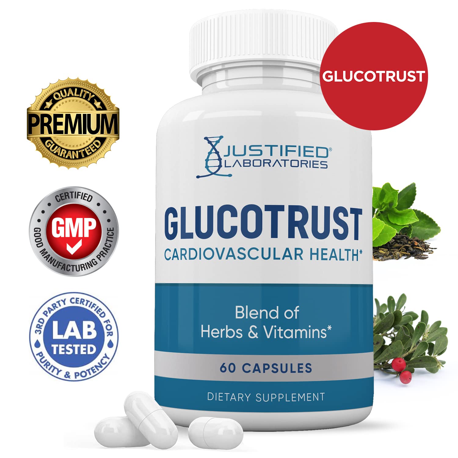 (3 Pack) Glucotrust Advanced Formula Supplement Pills 180 Capsules