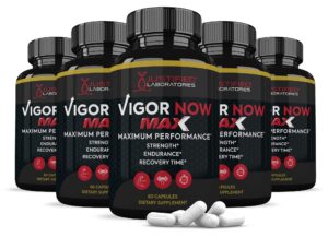 (5 pack) vigor now max 1600mg all natural advanced men's health formula 300 capsules