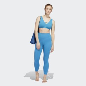 adidas Yoga Luxe Studio 7/8 Tights Women's, Blue, Size XL