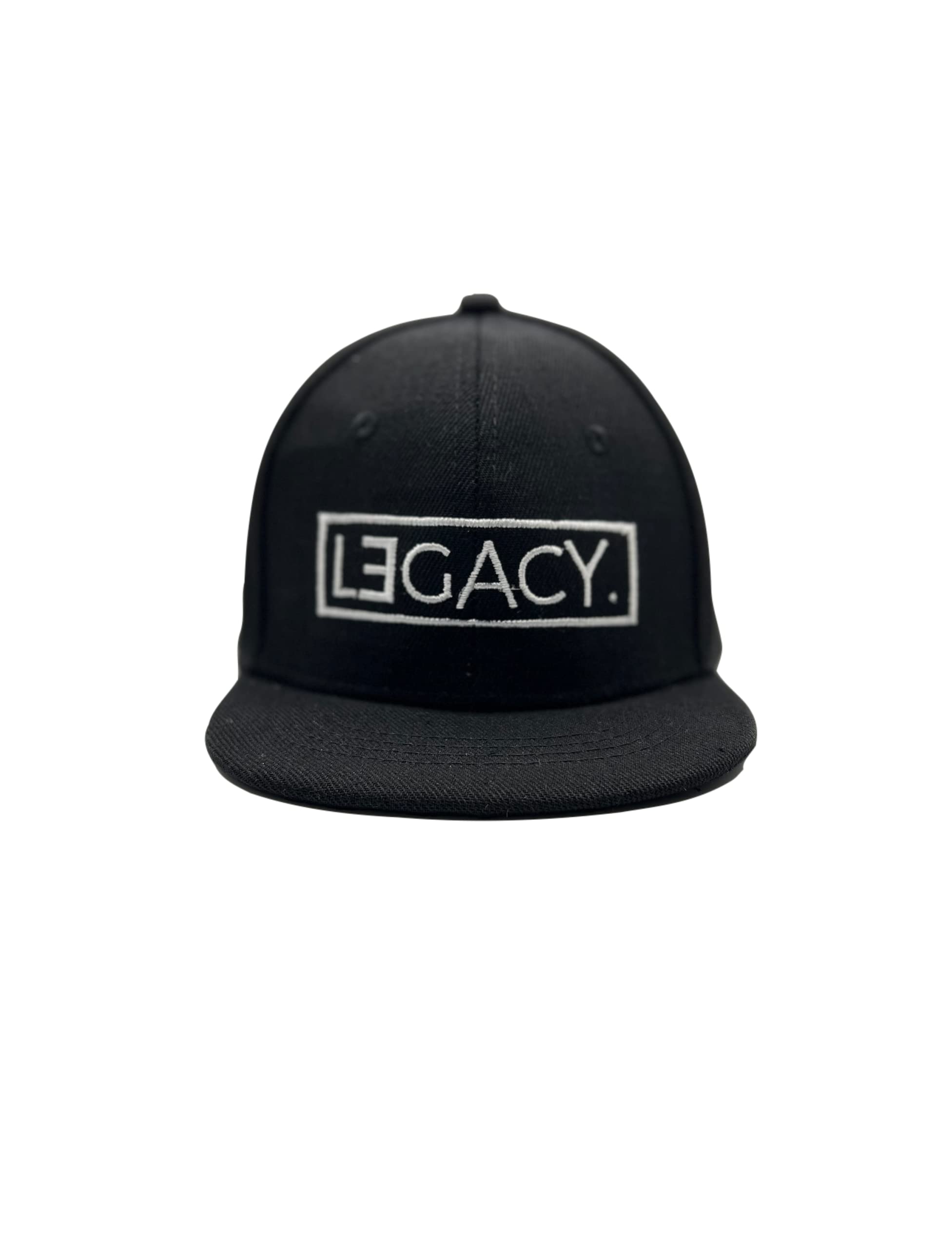 The Original Legend and Legacy Family Matching Embroidered Flatbill Baseball Hats (Legacy Baby) Black