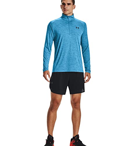 Under Armour Men's Tech 2.0 1/2 Zip-up T-Shirt (XX-Large Tall, Radar Blue/Black - 422)