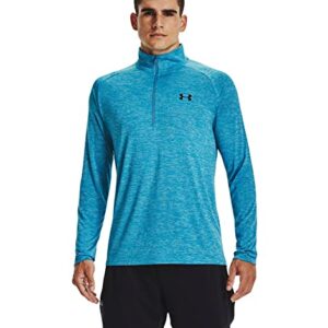 Under Armour Men's Tech 2.0 1/2 Zip-up T-Shirt (XX-Large Tall, Radar Blue/Black - 422)