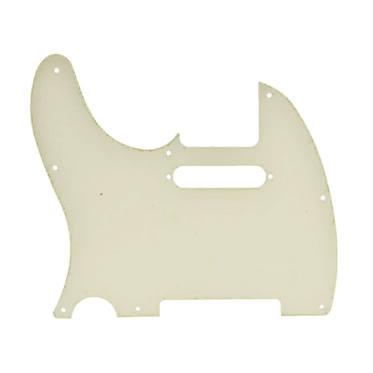 Dopro 8 Hole Tele Style Guitar Pickguard TL Pick Guard with Pickup Mounting Screw Holes for Tele/Telecaster Aged White 3 Ply