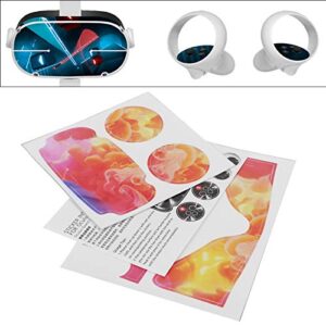 VR Controller Stickers, VR Protective Sticker Accurately Paste Detachable Unique Style PVC Skin for Oculus Quest 2