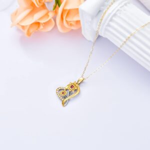 Solid 14K Gold Heart Sunflower Necklace for Women,White/Yellow Gold Moissanite Sunflower Necklaces | You are My Sunshine,Mothers Day Birthday Love Jewelry Gifts for Wife Mom 16"-18"