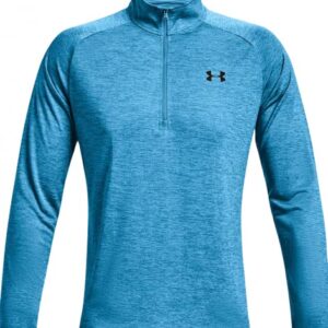 Under Armour Men's Tech 2.0 1/2 Zip-up T-Shirt (XX-Large Tall, Radar Blue/Black - 422)