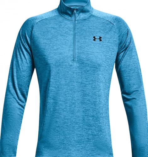 Under Armour Men's Tech 2.0 1/2 Zip-up T-Shirt (XX-Large Tall, Radar Blue/Black - 422)