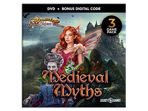 Legacy Games Amazing Hidden Object Games for PC: Medieval Myths (3 Game Pack) - PC DVD with Digital Download Codes