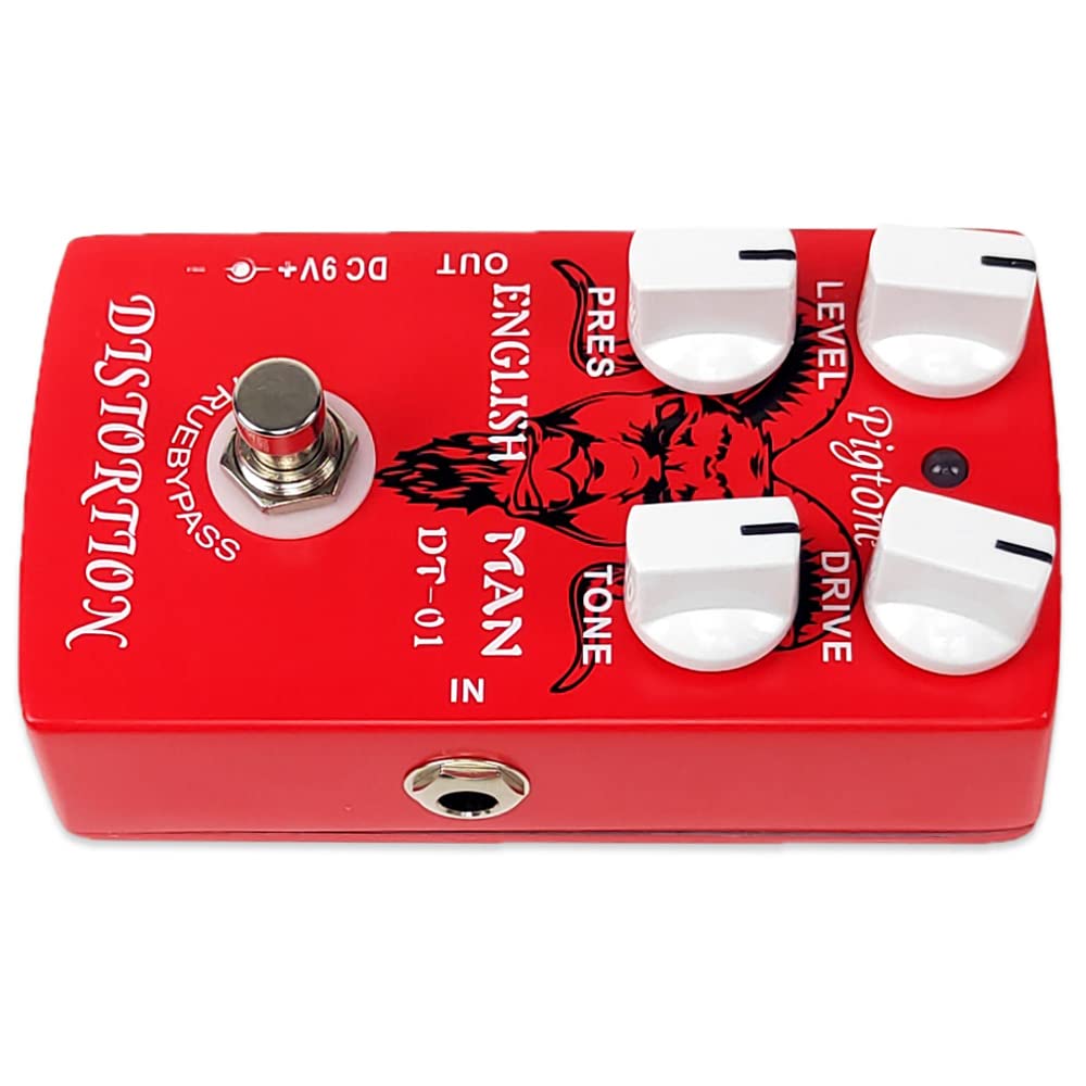 pigtone PP-24 Guitar Effect Pedal Analog Classic Distortion DC 9V True Bypass