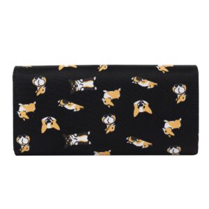 BAYSTORY Baystory Corgi Women Big Spender Clutch Travel Organizer Large Travel Purse Perfect Carry-All Money Manager Tri-fold