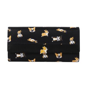 BAYSTORY Baystory Corgi Women Big Spender Clutch Travel Organizer Large Travel Purse Perfect Carry-All Money Manager Tri-fold