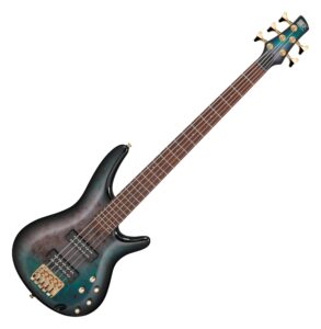 ibanez sr405epbdx 5-string electric bass - tropical seafloor burst