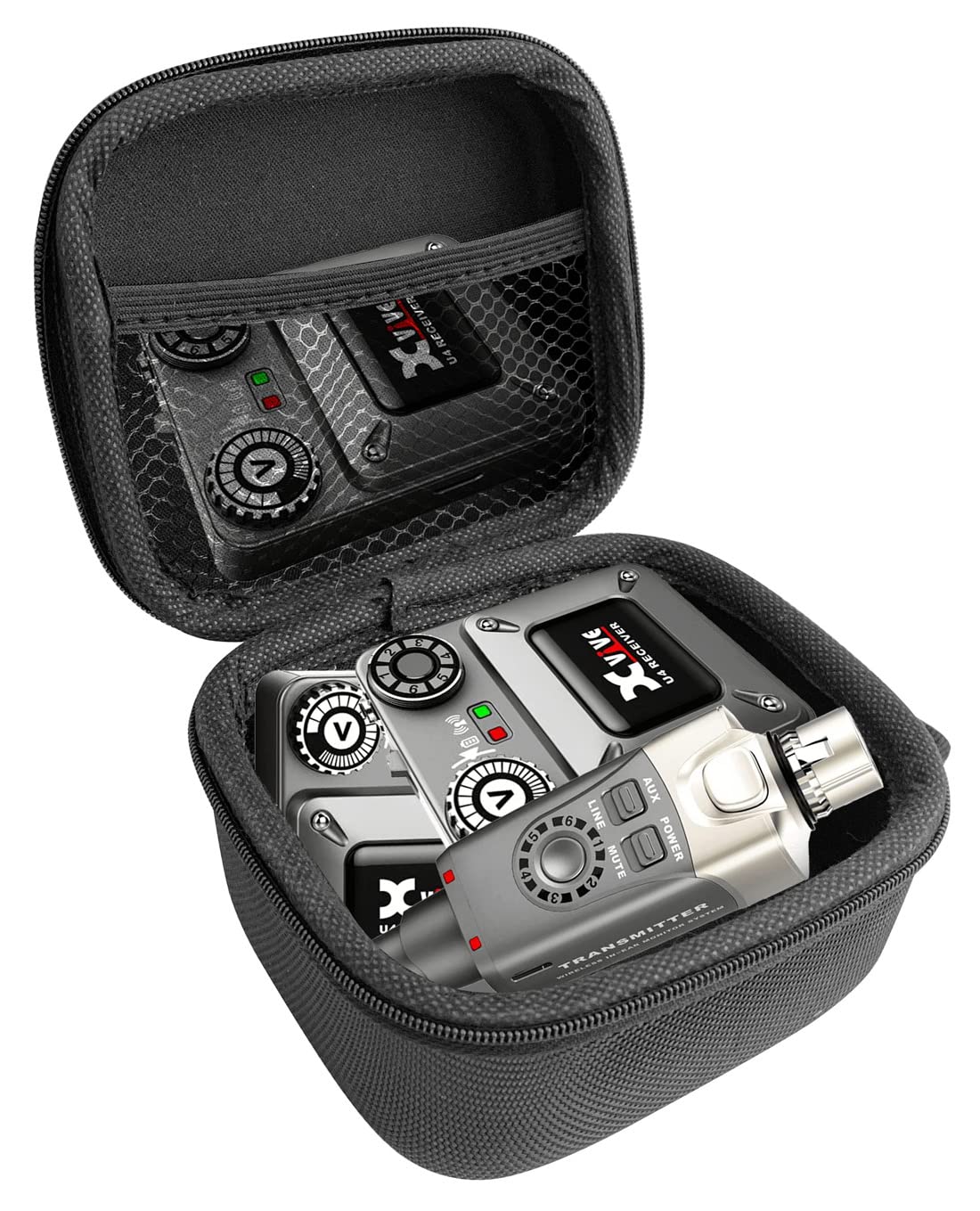 FitSand Hard Case Compatible for Xvive U4 U4R U4R2 U4R4 in-Ear Monitoring System IEM System Transmitter Beltpack Receiver