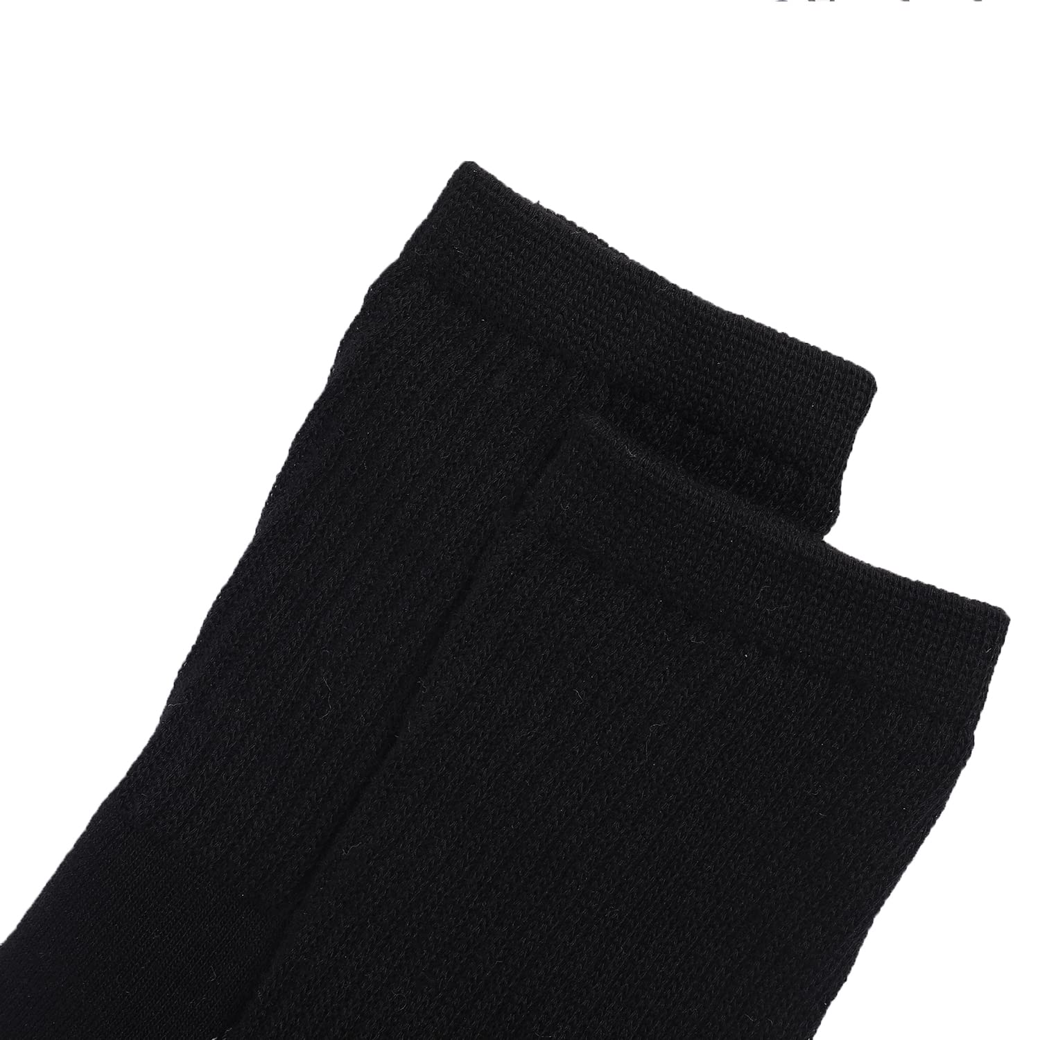 Fitliva Work Socks for Steel Toe Boots Men Size 13-15 Cushioned Cotton Crew Socks 6 Pack Black