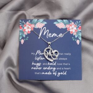 Lywjyb Birdgot Meme Gift Best Meme Ever Grandma Gift Birthday Gift Ideas for Grandma (Meme ne card sliver)