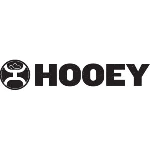 HOOEY Men's Flexfit Fitted Hat (Large/X-Large, Grey/White, Light Blue Logo)