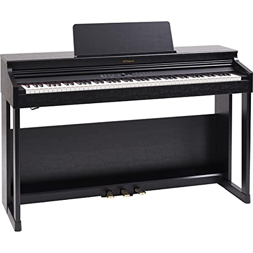 Roland RP701 88-Key SuperNATURAL Classic Digital Piano, with Bench & Stand, Black Bundle with Studio Monitor Headphones