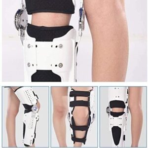 XBJYDMBDD ROM Knee Brace Hinged Knee Brace Hinged Fixator for Ligament Injury, Orthosis Stabilizer Postoperative Adjustable Recovery Support for Orthopaedic Rehabilitation Adjustable Knee Immobilizer