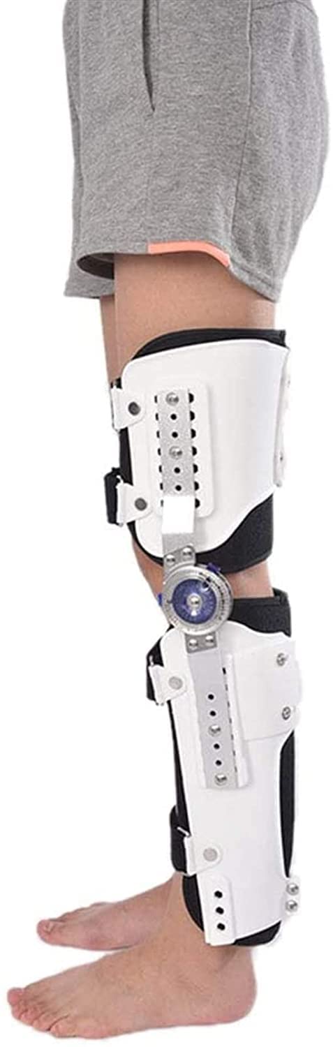 XBJYDMBDD ROM Knee Brace Hinged Knee Brace Hinged Fixator for Ligament Injury, Orthosis Stabilizer Postoperative Adjustable Recovery Support for Orthopaedic Rehabilitation Adjustable Knee Immobilizer