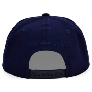 Mitchell & Ness Blank Basic Classic Adjustable Snapback Cap, Navy