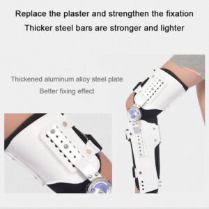 XBJYDMBDD ROM Knee Brace Hinged Knee Brace Hinged Fixator for Ligament Injury, Orthosis Stabilizer Postoperative Adjustable Recovery Support for Orthopaedic Rehabilitation Adjustable Knee Immobilizer