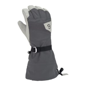 gordini women's standard elias gauntlet glove, gunmetal light grey, large