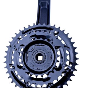 FOMAS Crankset,Mountain Bike Crankset,Square Taper crankset,Fit to 8 Speed Or Less Freewheel and Cassette,22/32/42T Bicycle Crankset,170mm Crank Arm,Suitable for 9/16" Pedal.