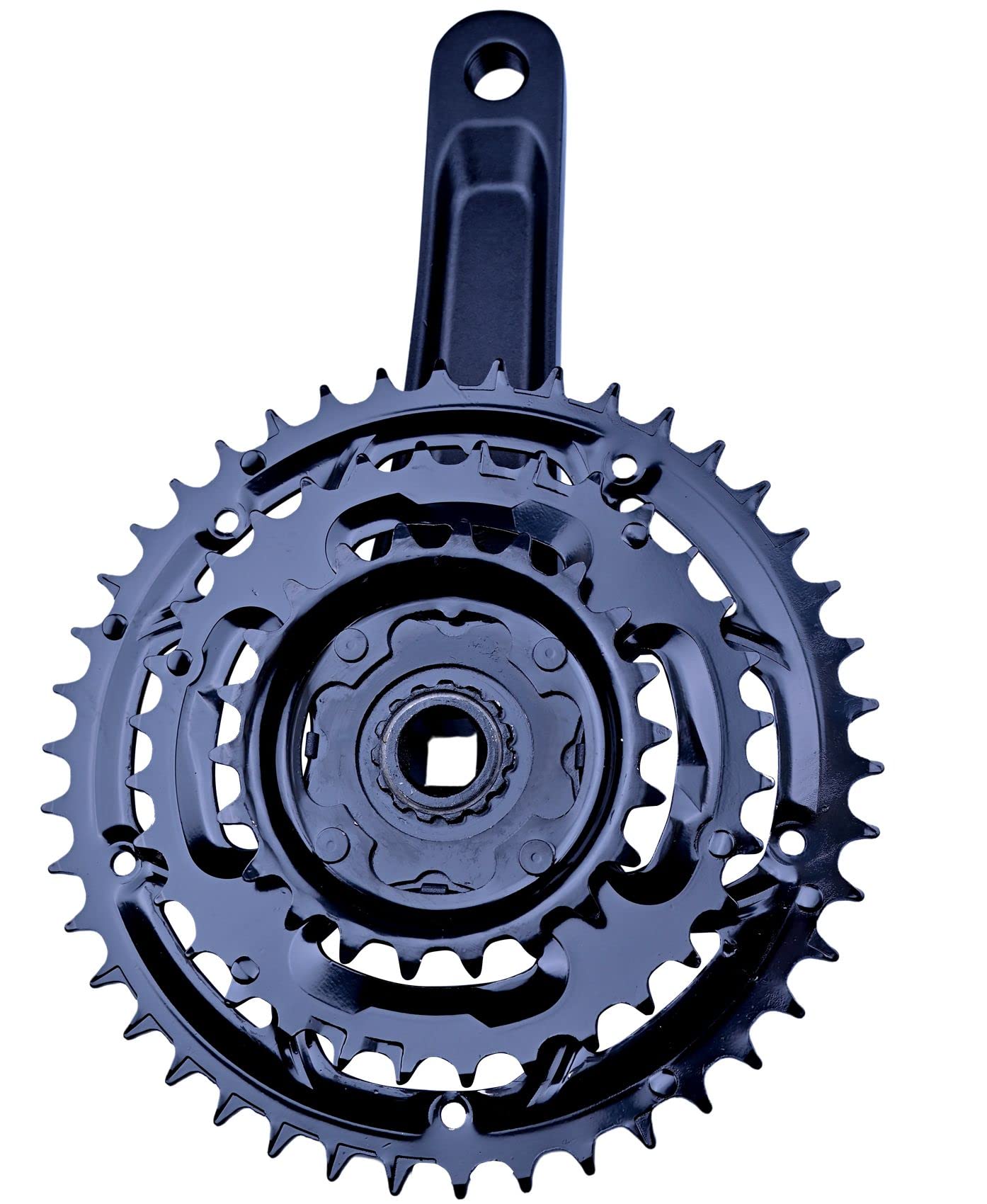 FOMAS Crankset,Mountain Bike Crankset,Square Taper crankset,Fit to 8 Speed Or Less Freewheel and Cassette,22/32/42T Bicycle Crankset,170mm Crank Arm,Suitable for 9/16" Pedal.