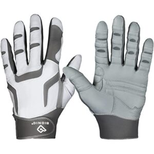 bionic men's reliefgrip 2.0 golf glove (silver, x-large, left)