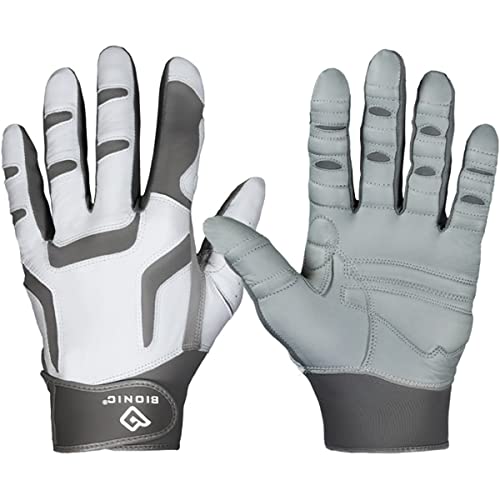 Bionic Men's ReliefGrip 2.0 Golf Glove (Silver, X-Large, Left)