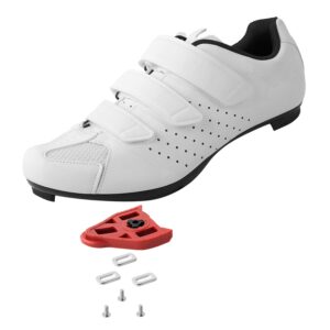 Peloton Shoes Size 15 Mens Womens - SPD and Delta Compatible Cycling Shoes - Indoor Outdoor Cycle Riding Bike Shoes with Spin Cleats - White 15