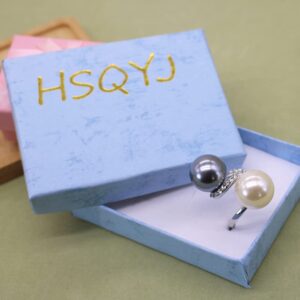 HSQYJ White Pearl Crystal Ring Elegant Rhinestone Cocktail Statement Rings Uniquely Stylish Fashion Creative Engagement Jewelry for Women Gold Plated