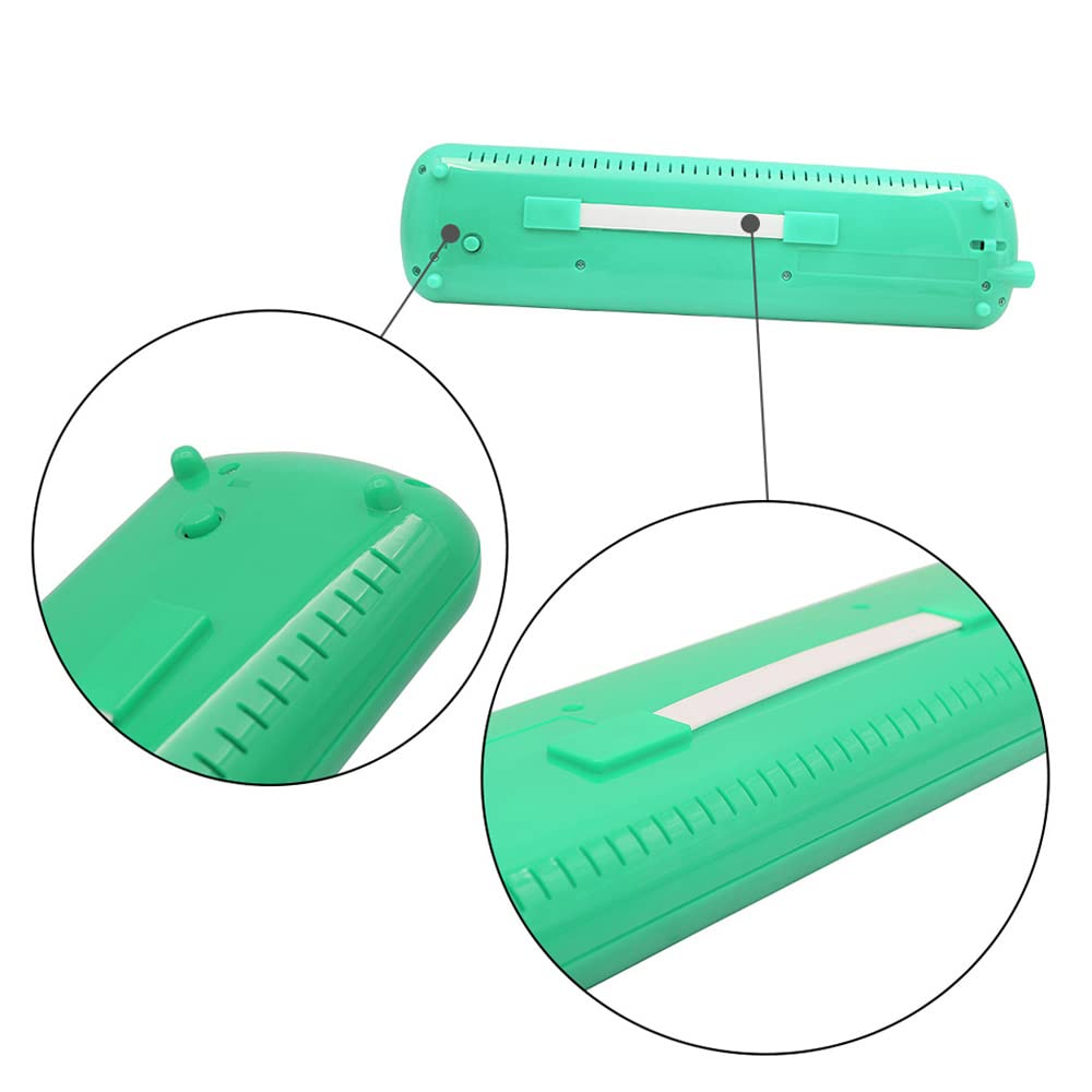 Mibee 32 Piano Keys Melodica Musical Instrument for Music Lovers Beginners Gift with Carrying Bag (Green) (20220318)