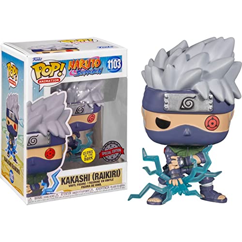 Funko POP Animation: Naruto Shippuden Kakashi (Raikiri) Glow-in-The-Dark Vinyl Figure Exclusive