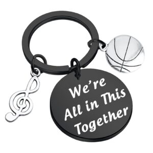 ENSIANTH High School Inspired Gift We’re All in This Together Graduation Gift for Friends Musical Inspired Gift (Together Key-B)