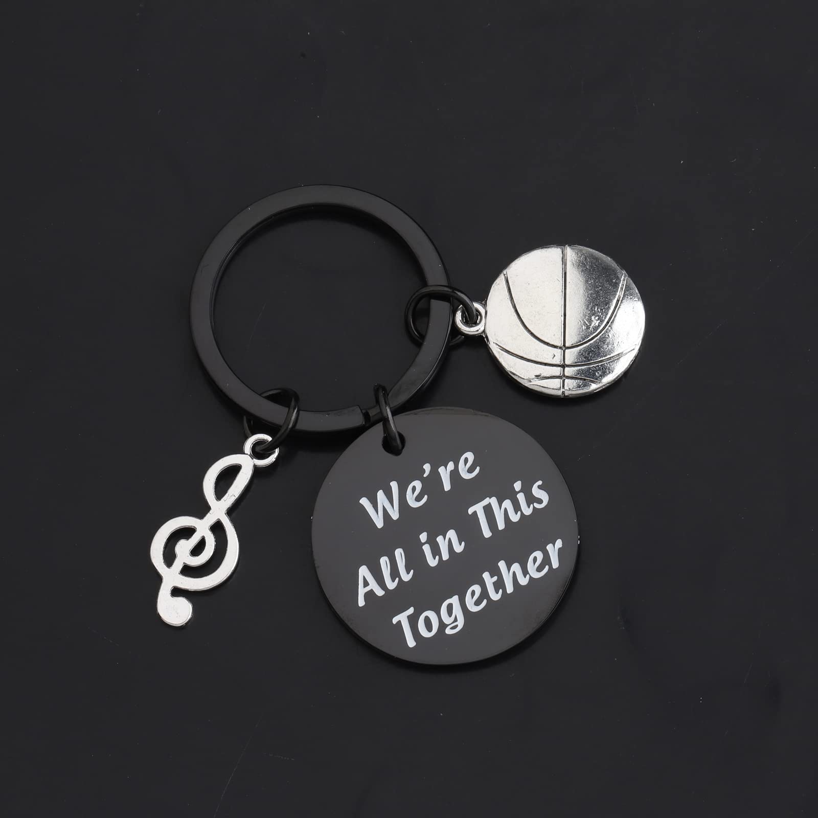 ENSIANTH High School Inspired Gift We’re All in This Together Graduation Gift for Friends Musical Inspired Gift (Together Key-B)