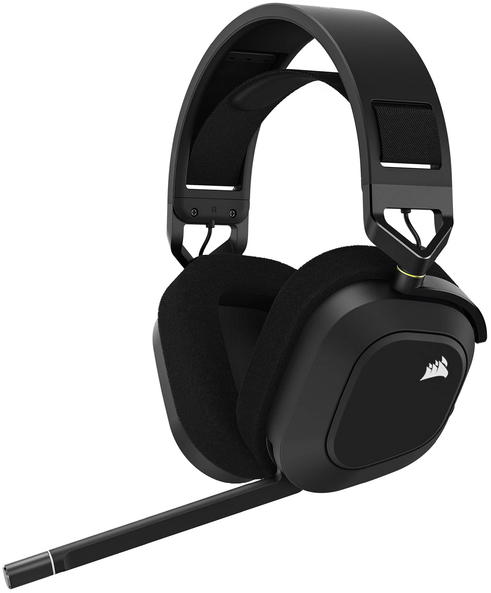 CORSAIR HS80 RGB Wireless Premium Gaming Headset with Spatial Audio - Works with Mac, PC, PS5, PS4 - Carbon (Renewed)