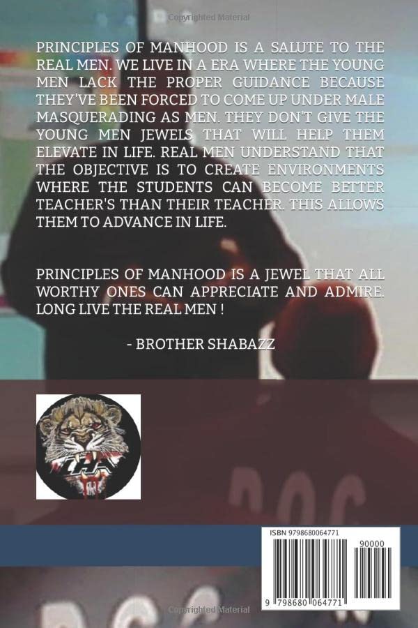 PRINCIPLES OF MANHOOD