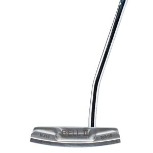 Bell II H-410 Half-Offset CNC Milled Oversize Blade Golf Putter + Winn 15" Counter-Balance Grip (Left, 39)